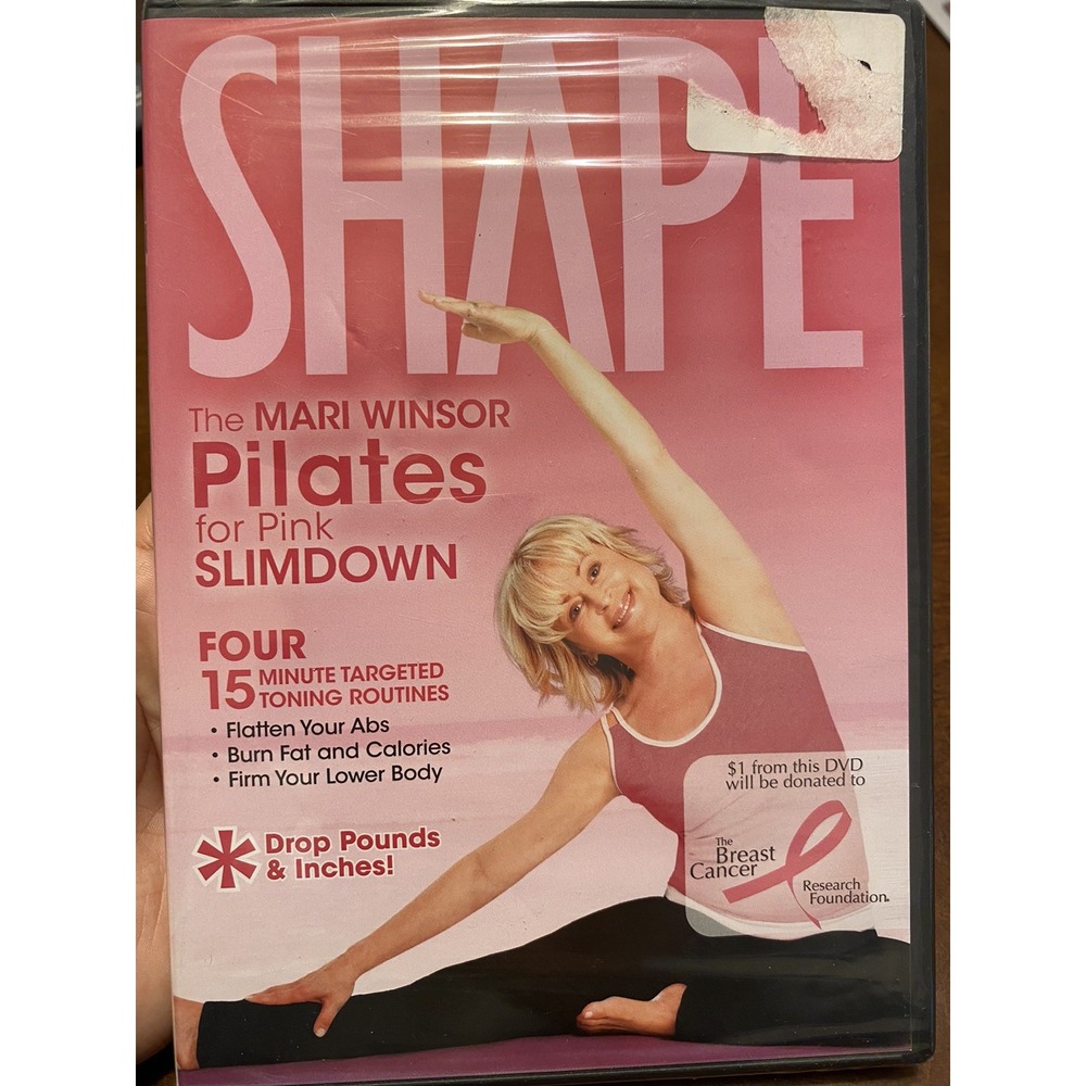 Shape: Pilates for Pink Slimdown Mari WindsorDVD - SEALED 4 Workouts 15 Min Each